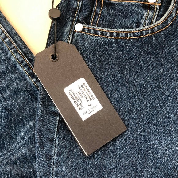 Rag & Bone High Rise Ankle Skinny Jeans - Picture 14 of 14